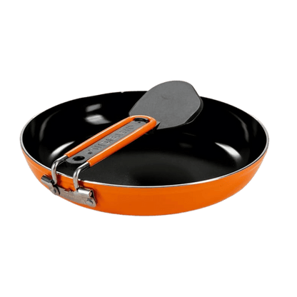JETBOIL SUMMIT SKILLET - SIDE FRONT VIEW (HANDLE FOLDED)
