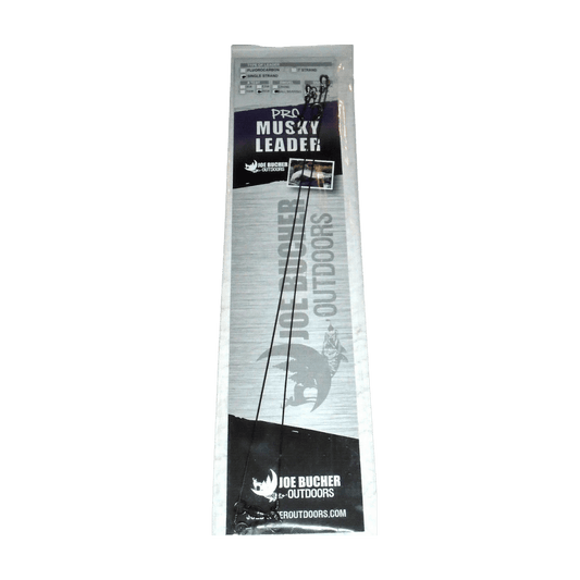 JOE BUCHER 9IN 165LB SINGLE STRAND FISHING LEADER – PACKAGED PRODUCT DISPLAY