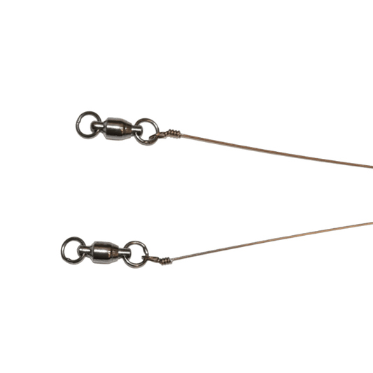 JOE BUCHER PRM 75 LEADER W/FASTACH - 9"/90LB POUND TEST - LEFT CLOSER VIEW