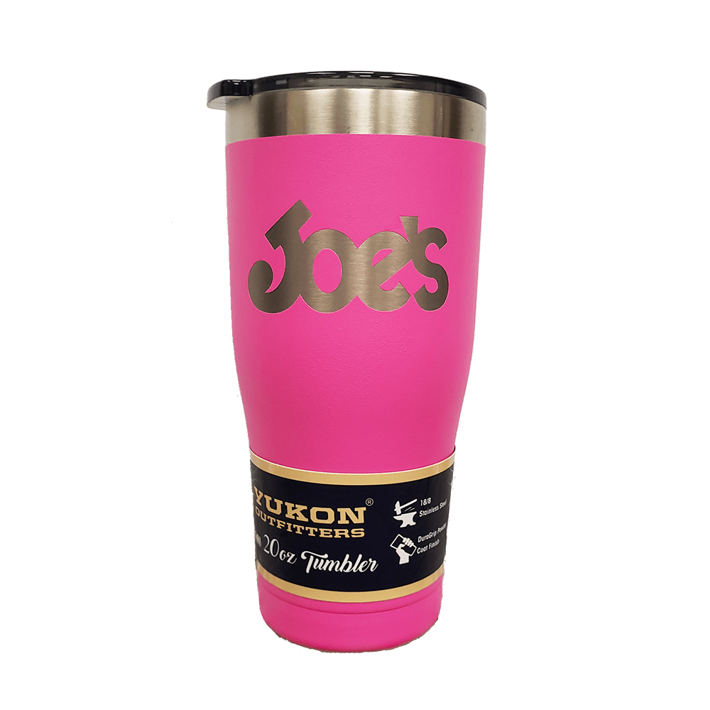 YUKON OUTFITTERS FREEDOM TUMBLER - JOE'S LOGO shocking pink