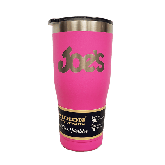 YUKON OUTFITTERS FREEDOM TUMBLER - JOE'S LOGO shocking pink