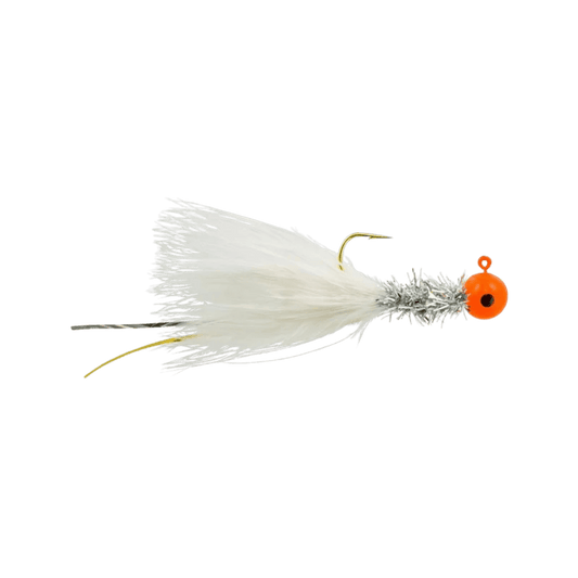 JOHNSON BEETLE BOU 4PK - 1/16OZ - ORANGE CHROME TINSEL WHITE