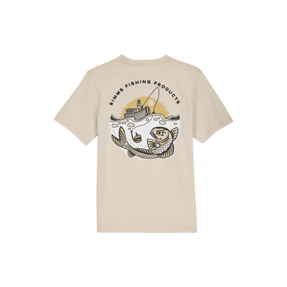 SIMMS K BAITED T-SHIRT - NATURAL - BACK