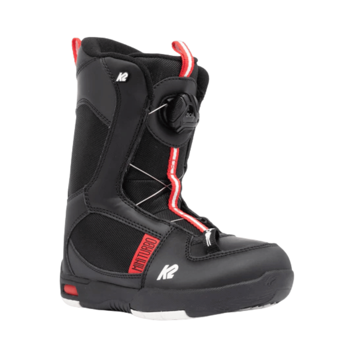 K2 MINI TURBO JRS SB BOOTS 21/22 - BLACK - SIDE FRONT VIEW