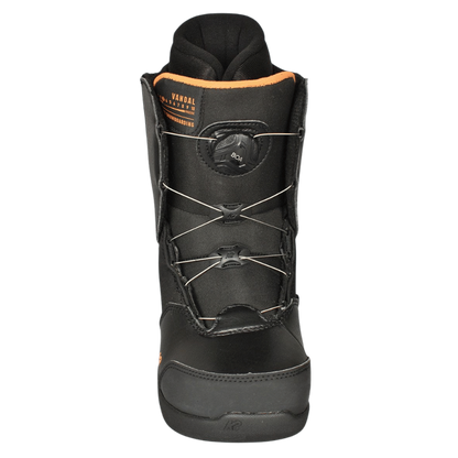 K2 VANDAL JUNIOR SNOWBOARD BOOTS 2022 - BLACK - FRONT VIEW