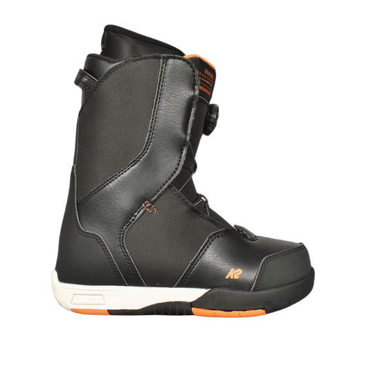 K2 VANDAL JUNIOR SNOWBOARD BOOTS 2022 - BLACK - SIDE VIEW
