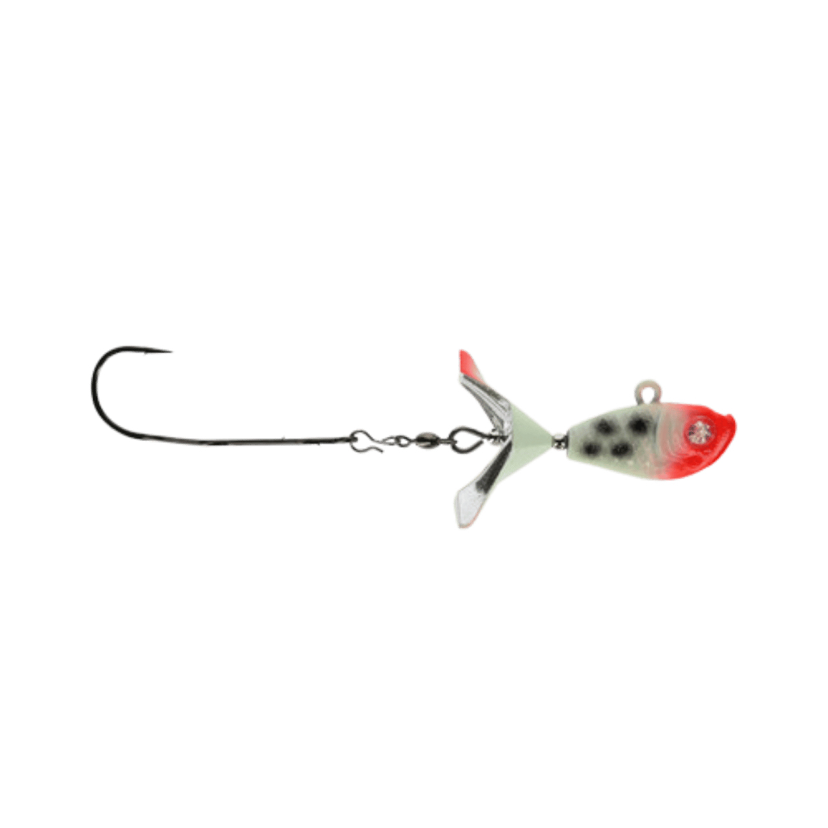KALIN GOOGLE EYE SEARCH BAIT 1/4OZ GLOW BLOODY NOSE
