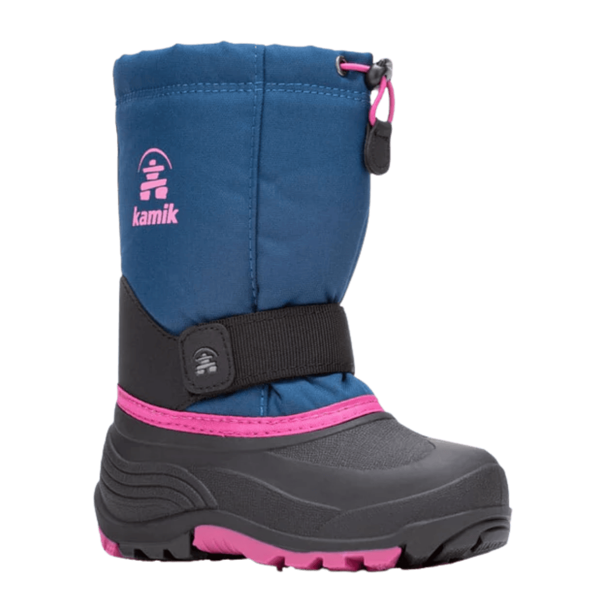 KAMIK KIDS ROCKET WINTER BOOTS -40°C - LIGHT NAVY - LEFT SIDE ANGLE