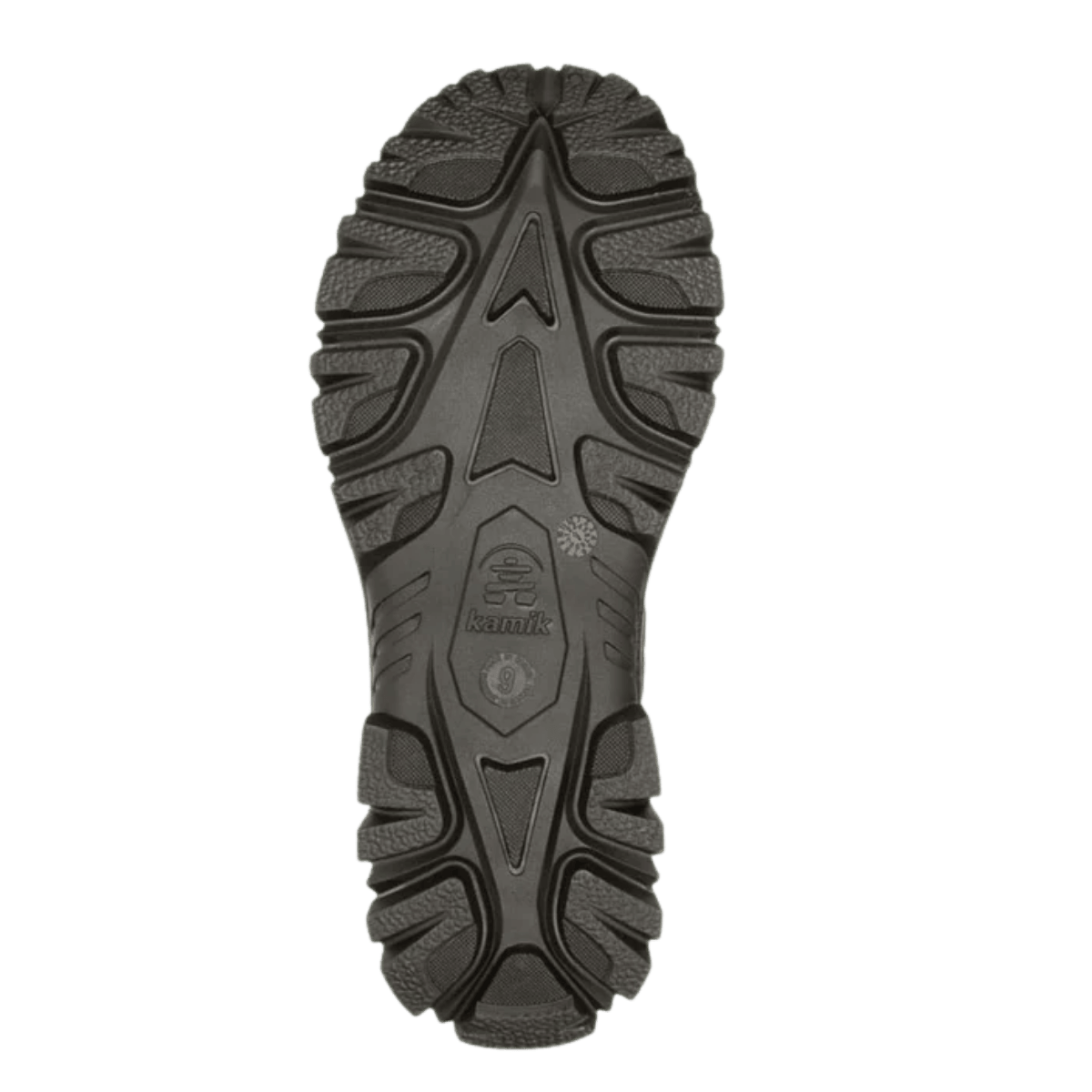 KAMIK GREENBAY 4  WIDE WINTER BOOTS -40°C - BLACK - BOTTOM ANGLE