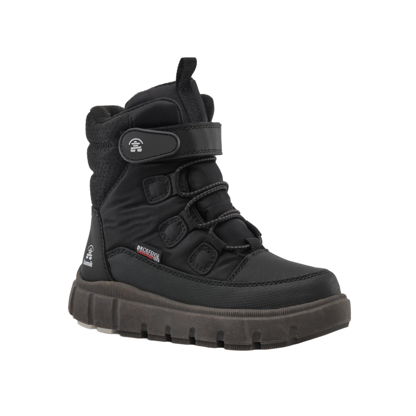 KAMIK YOUTH SEEKER -10°F WATER PROOF BOOT- BLACK FRONT