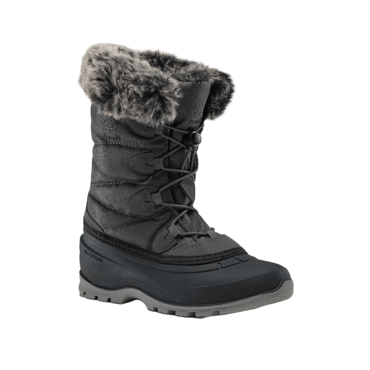 KAMIK WOMEN'S MOMENTUM 3 -40°F WATER PROOF BOOT- CHARCOAL FRONT