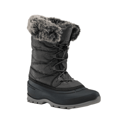 KAMIK WOMEN'S MOMENTUM 3 -40°F WATER PROOF BOOT- CHARCOAL FRONT