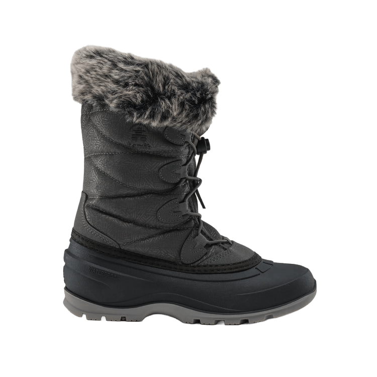 KAMIK WOMEN'S MOMENTUM 3 -40°F WATER PROOF BOOT- CHARCOAL SIDE