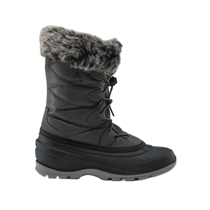 KAMIK WOMEN'S MOMENTUM 3 -40°F WATER PROOF BOOT- CHARCOAL SIDE