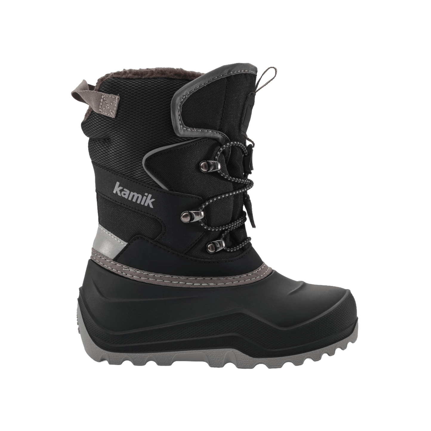 KAMIK YOUTH LUKE EZ -40°F WATER PROOF BOOT- BLACK SIDE