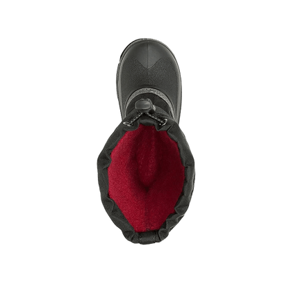 KAMIK YOUTH WATERBUG 5 -40°F WATER PROOF BOOT- BLACK CHARCOAL TOP