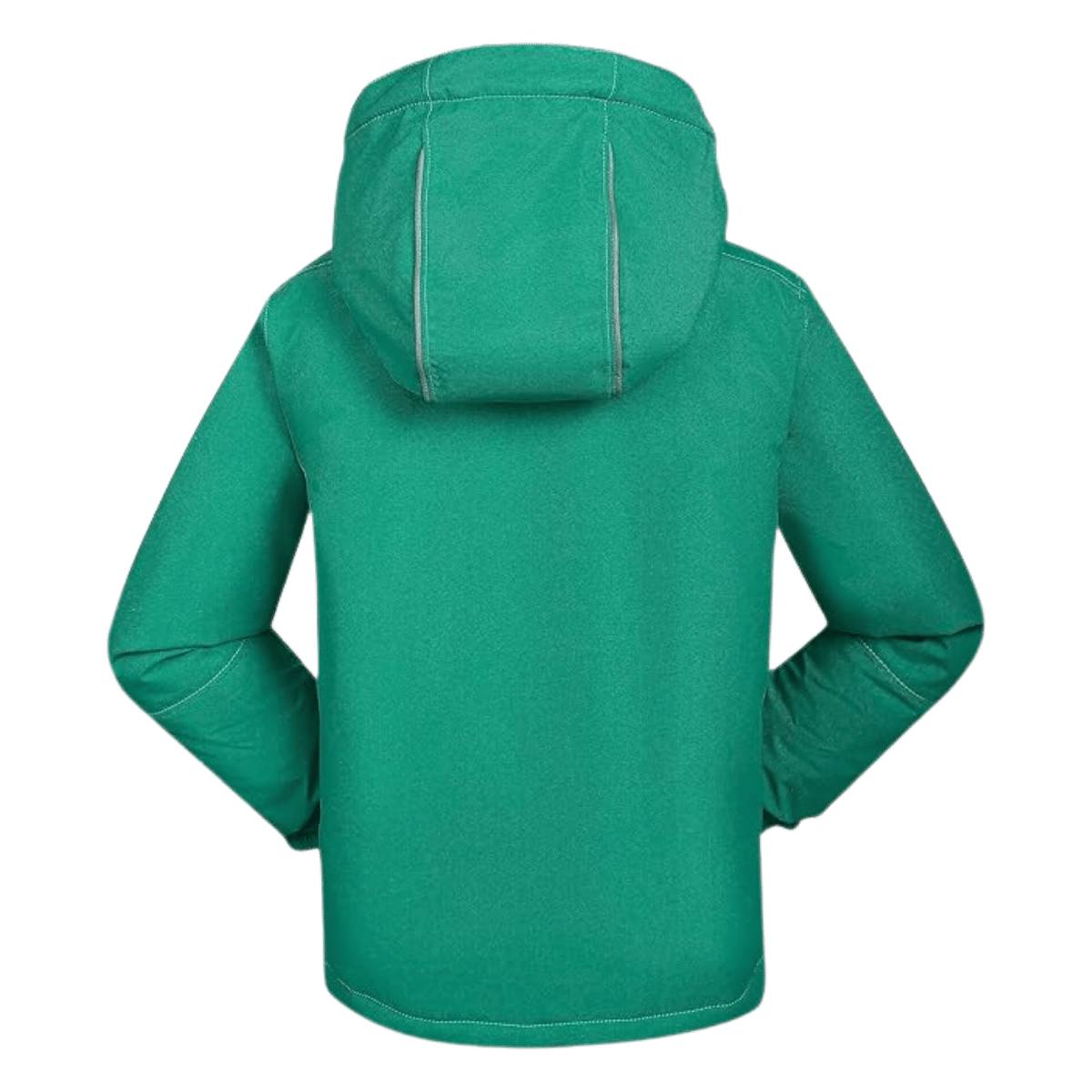 KAMIK HUX SOLID KIDS INSULATED JACKET - MIDNIGHT/GREEN_BACK
