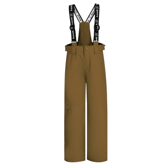 KAMIK BOYS HARPER SNOWPANT - BRONZE_FRONTVIEW