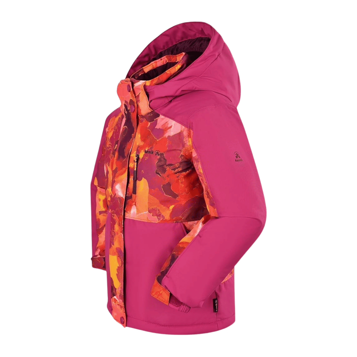 KAMIK MIRABEL -32°C KIDS INSULATED JACKET - MAGENTA_SIDEVIEW