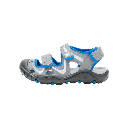 KAMIK KIDS WANDER WATERPROOF SANDAL - CHARCOAL/BLUE - RIGHT VIEW