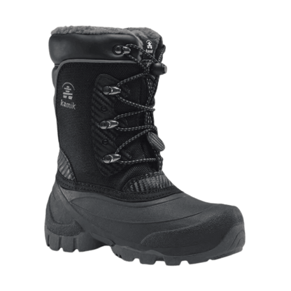 KAMIK LUKE 3 -40°F KIDS INSULATED BOOTS - BLACK - LEFT ANGLE