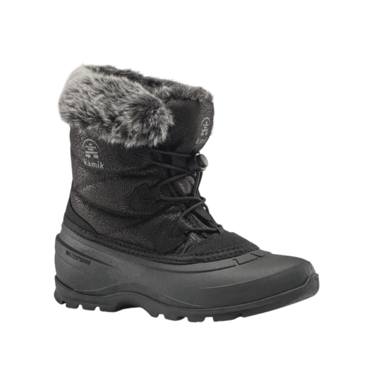 KAMIK MOMENTUM L2 -  WOMEN'S WINTER WATERPROOF BOOTS - BLACK - LEFT SIDE VIEW