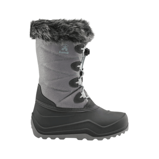 KAMIK SNOWANGEL -40°C CANADIAN CRAFTED KIDS INSULATED BOOTS - CHARCOAL