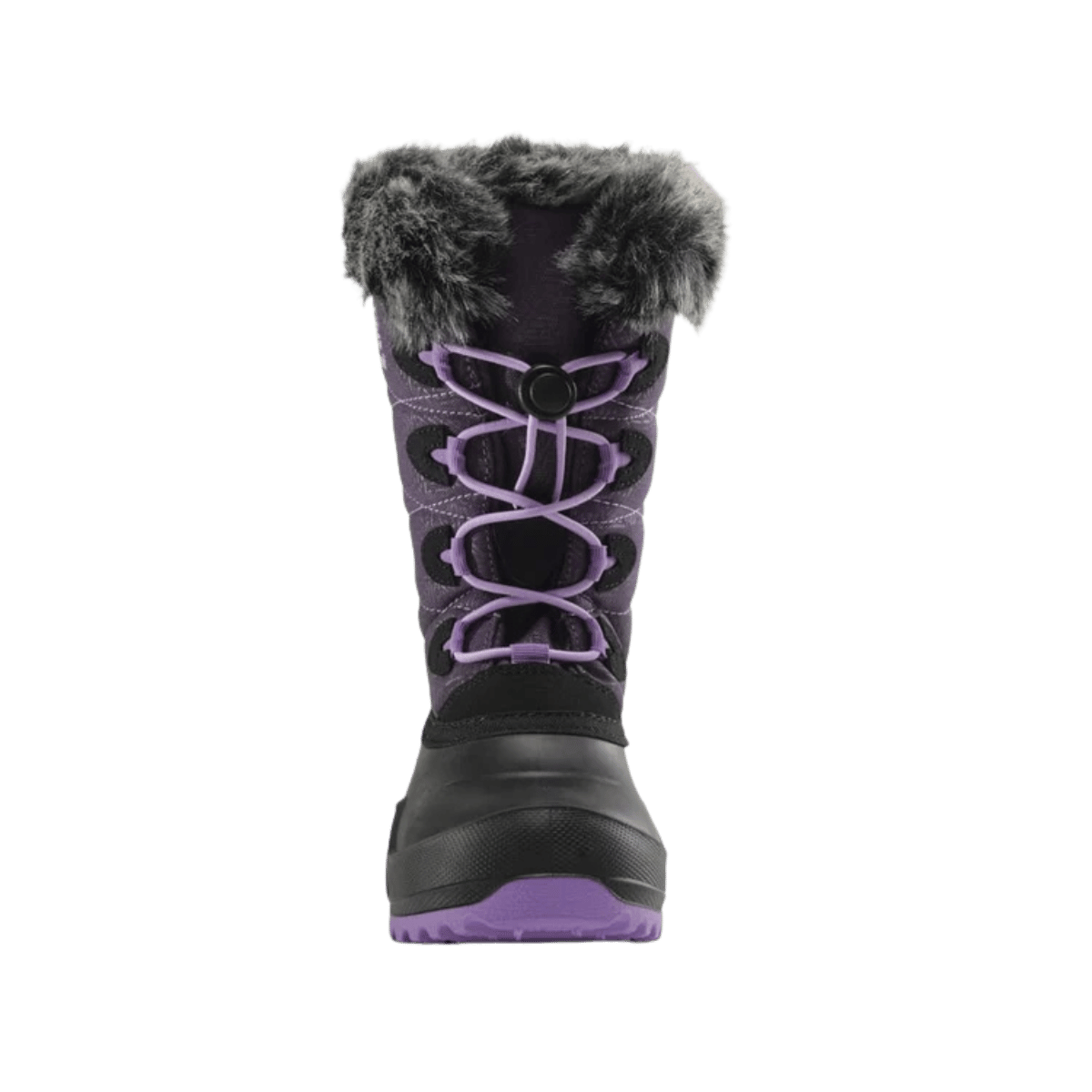 KAMIK SNOWANGEL -40°C CANADIAN CRAFTED KIDS INSULATED BOOTS - BLACKBERRY_FRONTSIDE