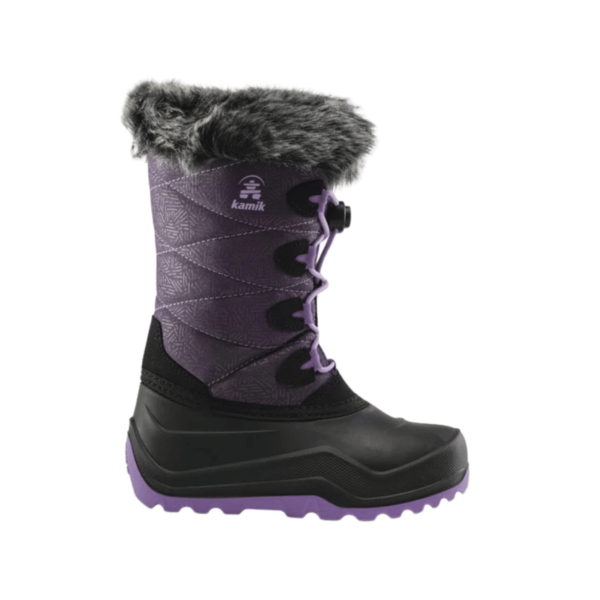 KAMIK SNOWANGEL -40°C CANADIAN CRAFTED KIDS INSULATED BOOTS - BLACKBERRY