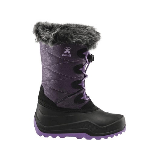 KAMIK SNOWANGEL -40°C CANADIAN CRAFTED KIDS INSULATED BOOTS - BLACKBERRY