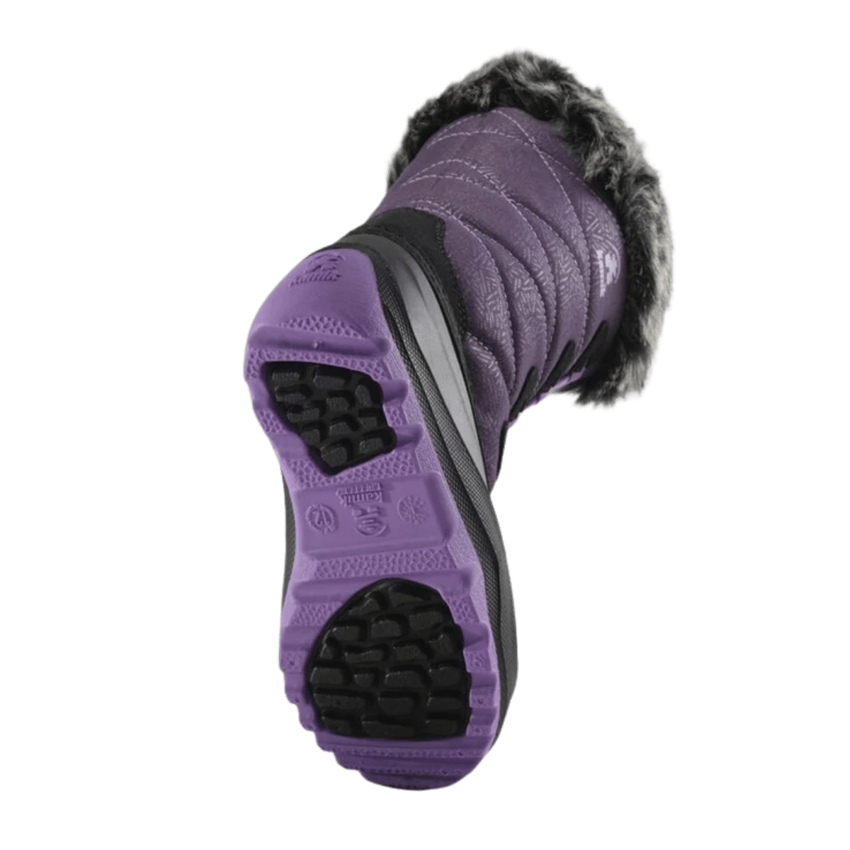 KAMIK SNOWANGEL -40°C CANADIAN CRAFTED KIDS INSULATED BOOTS - BLACKBERRY_BACKSIDE