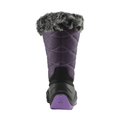 KAMIK SNOWANGEL -40°C CANADIAN YOUTHS' INSULATED BOOTS - BLACKBERRY - BACK VIEW