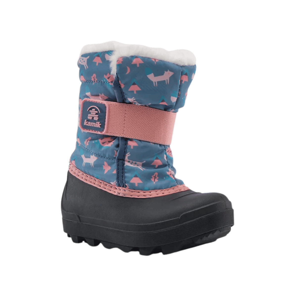 KAMIK TODDLER SNOWBUG 7 F P WINTER BOOTS – MED BLUE - SIDE VIEW