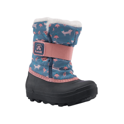 KAMIK TODDLER SNOWBUG 7 F P WINTER BOOTS – MED BLUE - SIDE VIEW