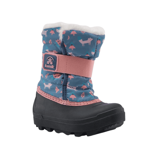KAMIK TODDLER SNOWBUG 7 F P WINTER BOOTS – MED BLUE - SIDE VIEW