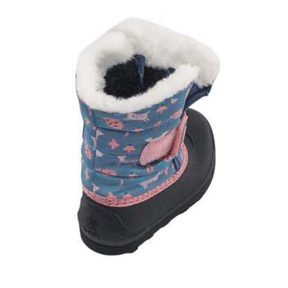 KAMIK TODDLER SNOWBUG 7 F P WINTER BOOTS – MED BLUE - BACK ANGLED VIEW