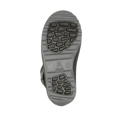 KAMIK SNOWFALL P 2 -40°C KIDS INSULATED BOOTS - BLACK/CHARCOAL - BOTTOM