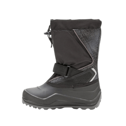 KAMIK SNOWFALL P 2 -40°C KIDS INSULATED BOOTS - BLACK/CHARCOAL - RIGHT SIDE