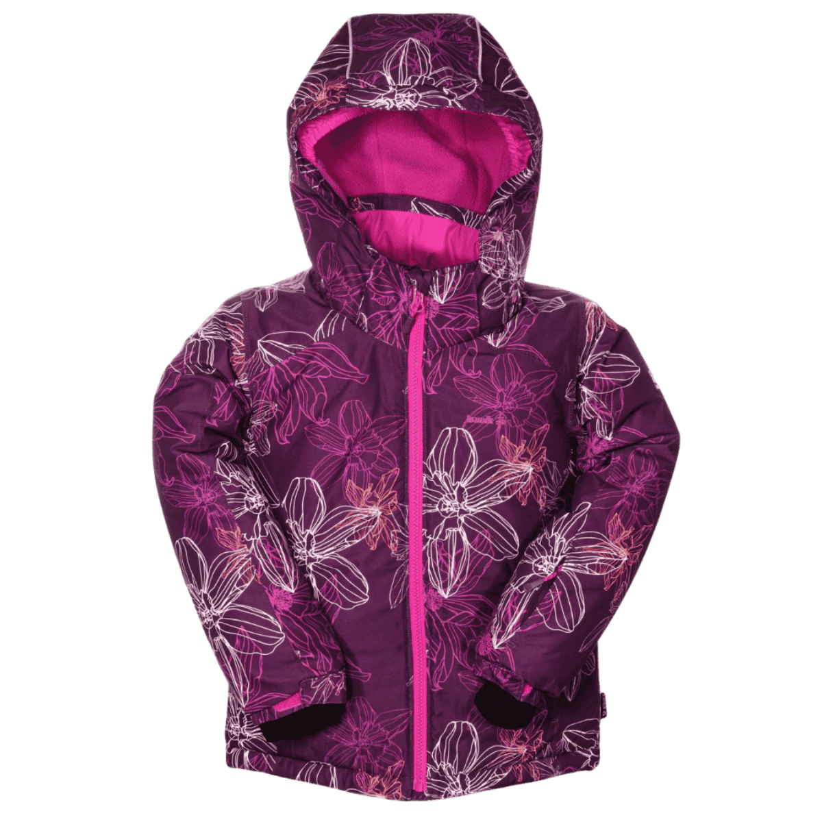 KAMIK TALLIE LEILANI -32°C GIRLS KIDS WINTER JACKET - PLUM/FUSCHIA - FRONT VIEW