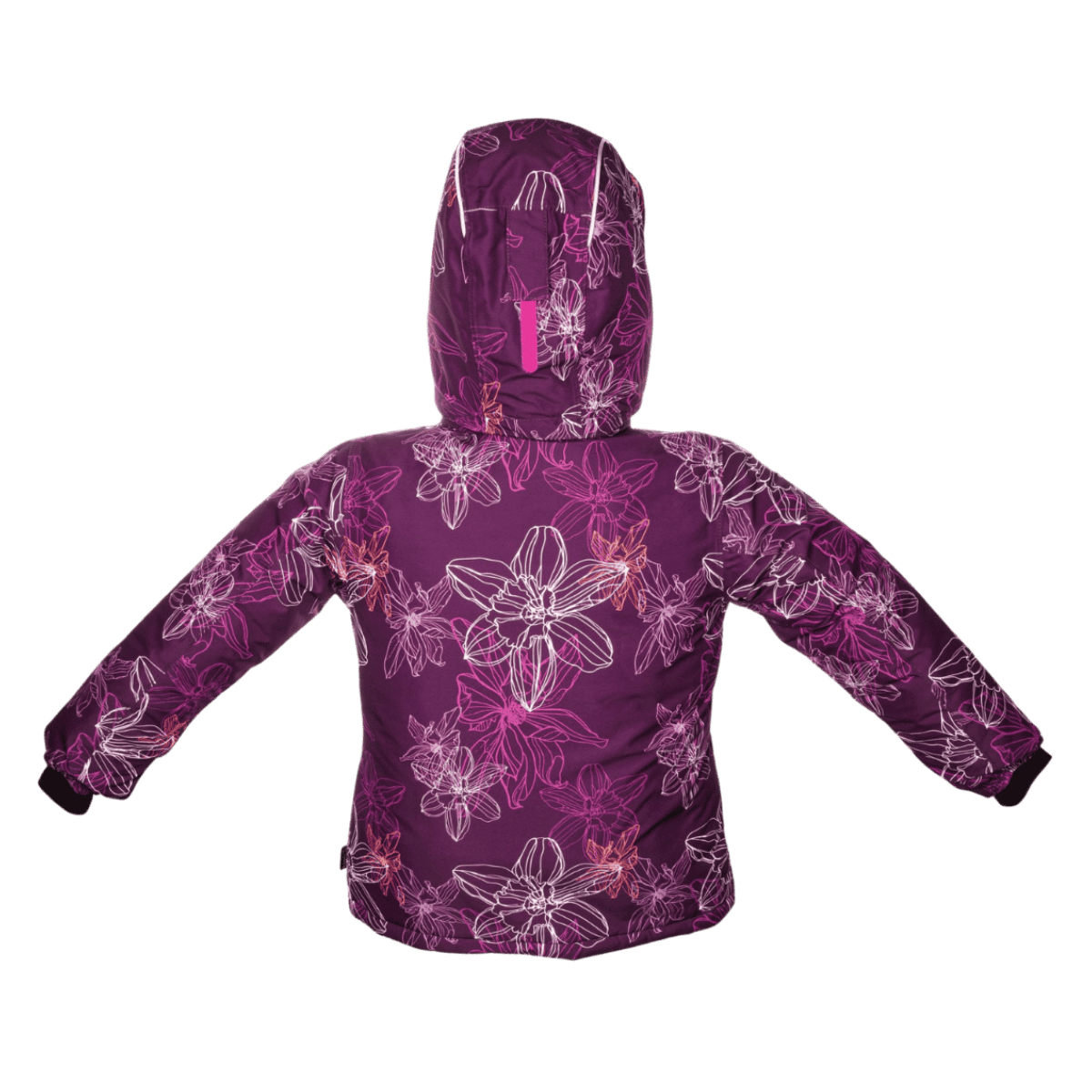 KAMIK TALLIE LEILANI -32°C GIRLS KIDS WINTER JACKET - PLUM/FUSCHIA - BACK VIEW