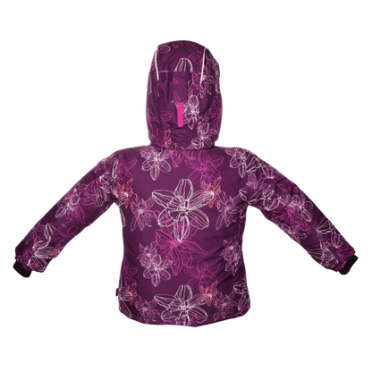 KAMIK TALLIE LEILANI -32°C GIRLS KIDS WINTER JACKET - PLUM/FUSCHIA - BACK VIEW