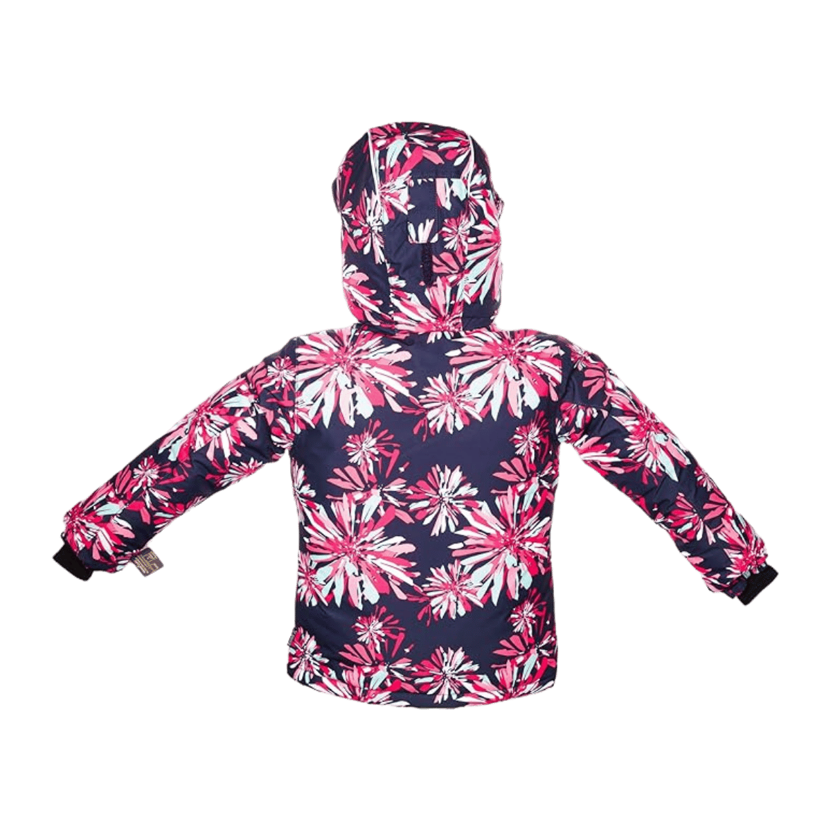 KAMIK TALLIE MARIPOSA AOP GIRL KIDS INSULATED SKI JACKET - NAVY - BACK VIEW