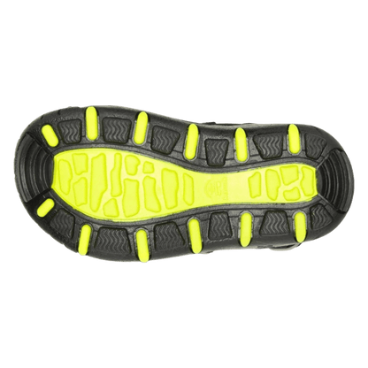 KAMIK WANDER KIDS SANDAL - BLACK/LIME - BOTTOM