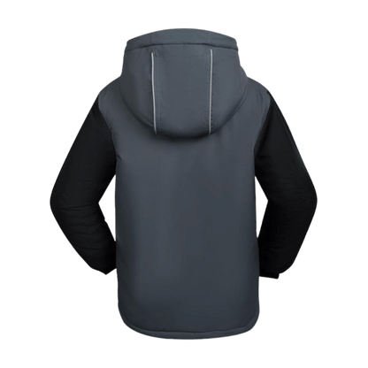 KAMIK MAX COLORBLOCK KIDS INSULATED JACKET - ASPHALT/BLACK_BACKVIEW