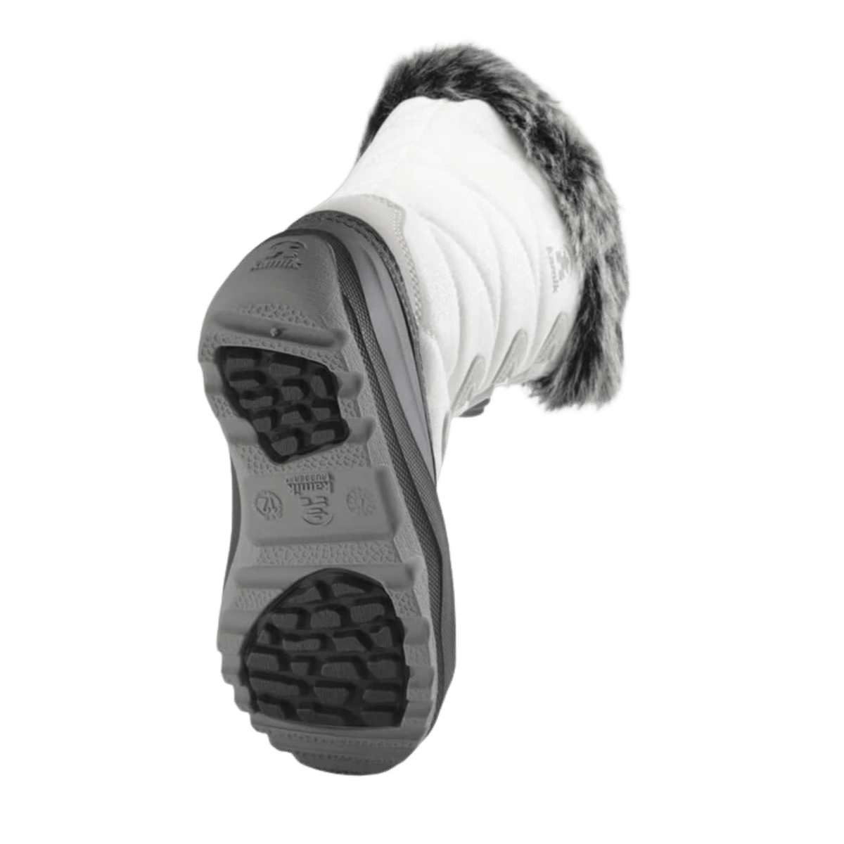 KAMIK SNOWANGEL -40°C KIDS INSULATED BOOTS - WHITE/BLACK_BACKVIEW