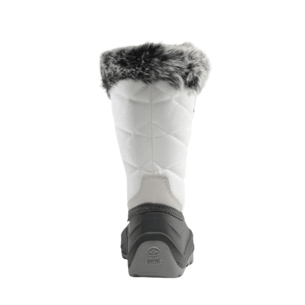 KAMIK SNOWANGEL -40°C CANADIAN YOUTHS' INSULATED BOOTS - WHITE/BLACK_BACKVIEW