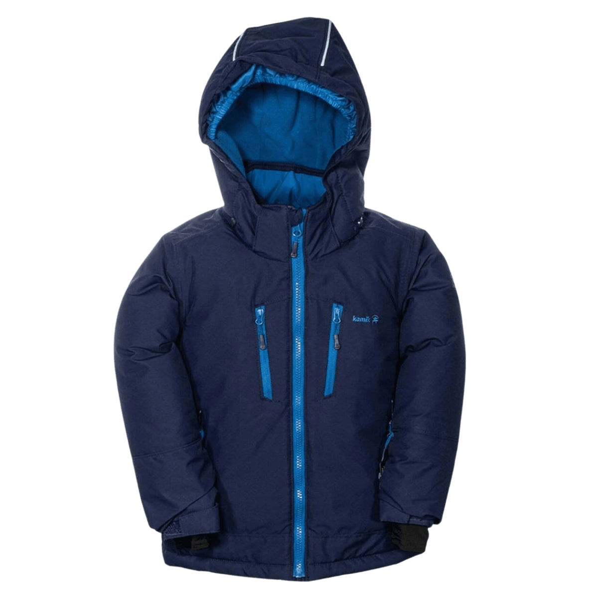KAMIK KB HUX SOLID KIDS SKI JACKET - SEA/NAVY - MAIN IMAGE