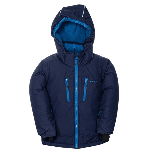 KAMIK KB HUX SOLID KIDS SKI JACKET - SEA/NAVY - MAIN IMAGE