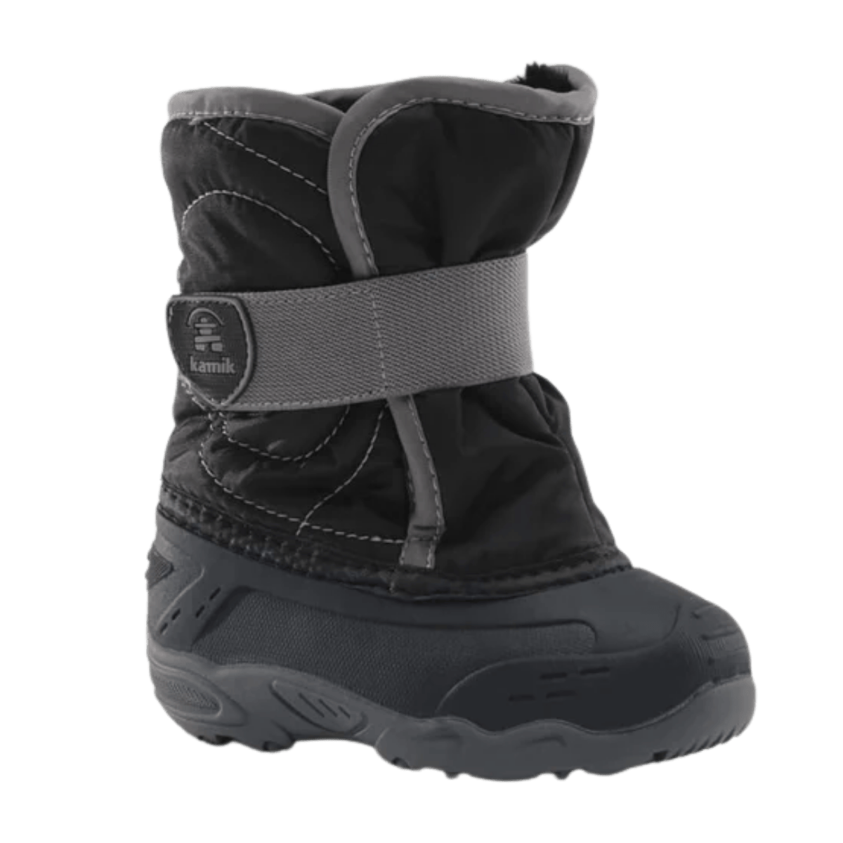KAMIK SNOWBUG5 -10°F TODDLER WINTER BOOTS - BLACK - LEFT SIDE ANGLE