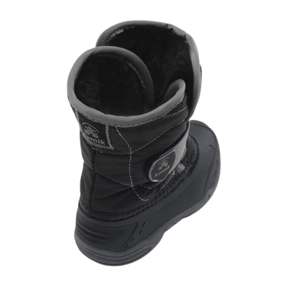 KAMIK SNOWBUG5 -10°F TODDLER WINTER BOOTS - BLACK - SIDE BACK 